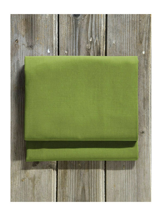 Nima Sheet King Size 270x280cm. Unicolors 26271 Olive Green