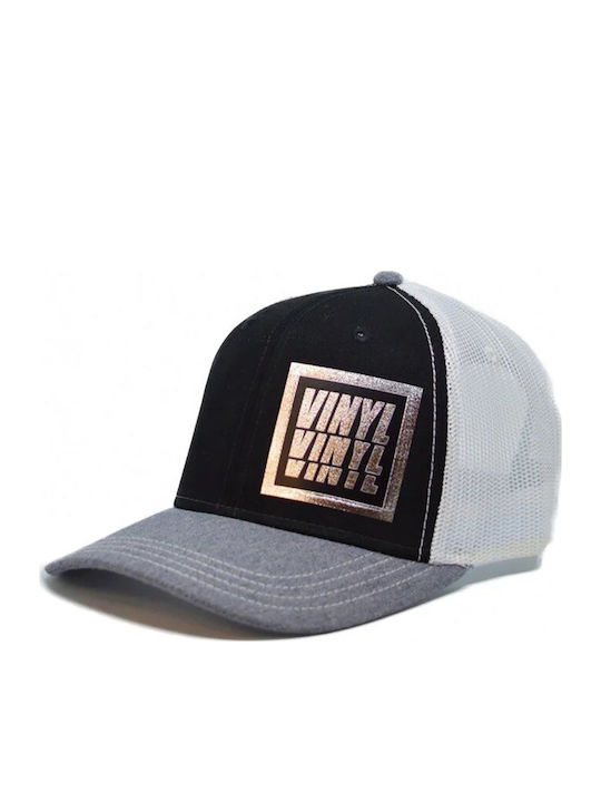 Vinyl Art Clothing Men's Trucker Cap Gray