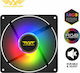 Armaggeddon iCORE-14 Case Fan 140mm 1100rpm 45.26cfm with ARGB Lighting and 6-Pin Connection