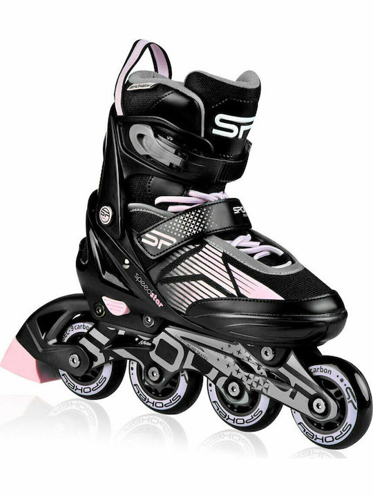 Spokey Speed Pro Inline Einstellbar Rollers Schwarz Erwachsene/Kinder