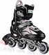 Spokey Speed Pro Kids Adjustable Inline Rollers Black