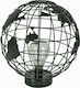 Aria Trade Tischlampe Dekorative Lampe LED Erdball 25x27cm Schwarz