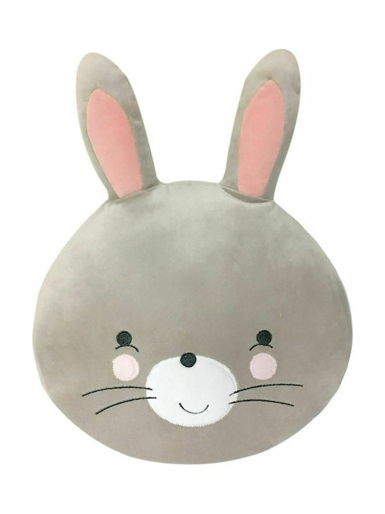 Kikka Boo Διακοσμητικό Μαξιλάρι Κούνιας "Bella The Bunny" Γκρι 30x40cm