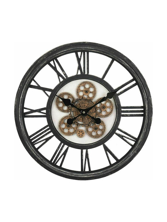 Ρολόι Τοίχου Χρονογράφος Μεταλλικό 50cm