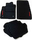 Set of Front and Rear Mats 5pcs for Ford Puma Black