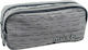 Diakakis Reflective Lines Pencil Case with 2 Compartments Gray