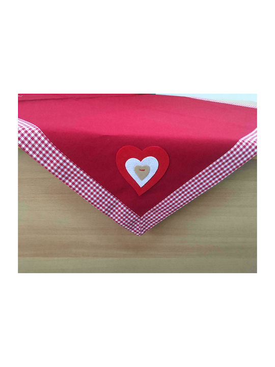 Linea Home Tischtuch Heart Red 140x180cm