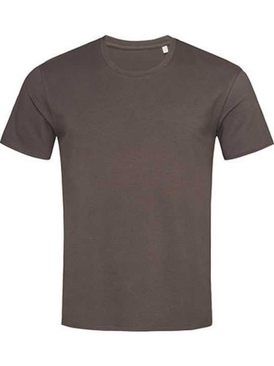 Stedman Clive Relaxed Ανδρικό Διαφημιστικό T-shirt Κοντομάνικο Dark Chocolate