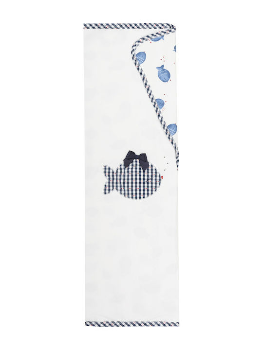 EMC Pătură Pepinieră Swaddling pături Peștișor Albă 60x80cm
