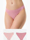 Minerva Cotton Women's Slip 2Pack Seamless Pink