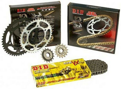 DID Kit lanț și pinion (16-42-428) pentru Honda CBF 125 2009-2014