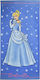 Stamion Cinderella Παιδική Πετσέτα Θαλάσσης Γαλάζια Disney Princess 140x70εκ.