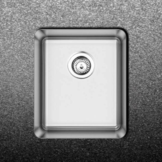 Fortinox Squadro 28034 108-28034-110 Sub masă Chiuvetă Inox Satinat L38xW44cm Argintiu