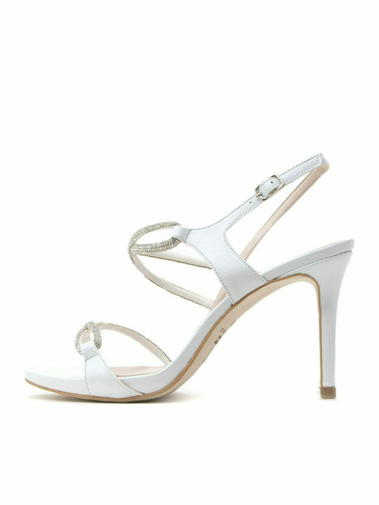 Fardoulis Leather Women's Sandals White