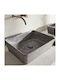 Fossil Jade Aufgesetztes Waschbecken Marmor 50x38x14cm Grey Marble