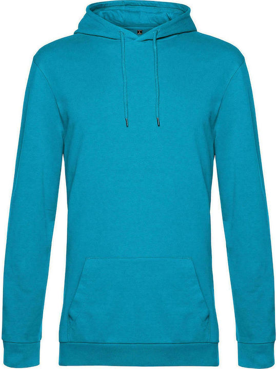 B&C Werbe-Hoodie Hawaiian Blue