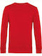 B&C Men's Long Sleeve Promotional Sweatshirt Red