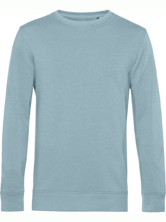 B&C Men's Long Sleeve Promotional Sweatshirt Light Blue WU31B-475