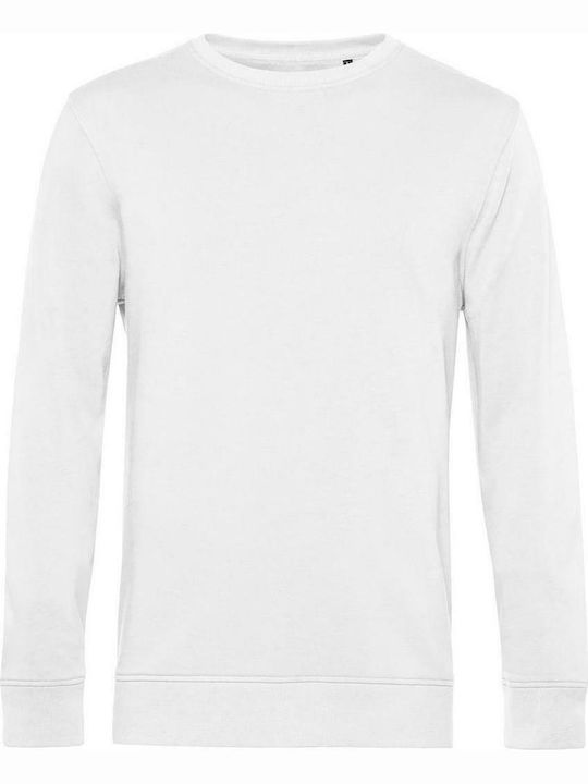 B&C Men's Long Sleeve Promotional Sweatshirt Wh...