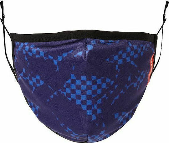 Sprayground Shark Pattern Μάσκα Προστασίας Υφασμάτινη Μπλε Z360 1τμχ