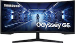 Samsung Odyssey G5 LC34G55TWWRXEN Ultrawide VA HDR Curved Monitor 34" QHD 3440x1440 165Hz με Χρόνο Απόκρισης 1ms GTG