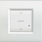 Legrand Living Light 4027CW Recessed Electrical Rolling Shutters Wall Switch no Frame Basic Illuminated White