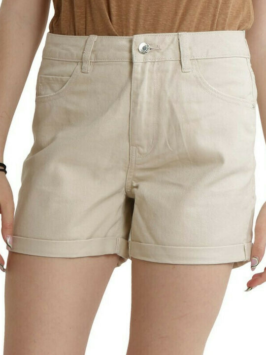 Vero Moda Women's Jean Shorts Oatmeal