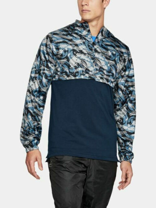 Under Armour Μπουφάν Αντιανεμικό Navy Μπλε