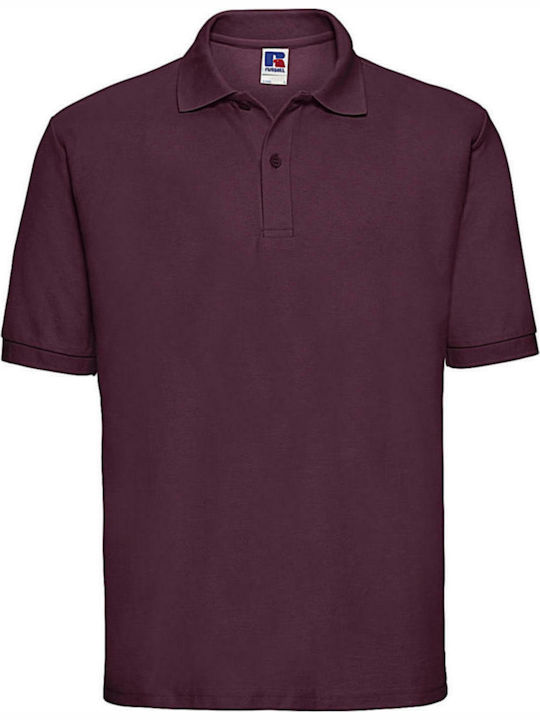 Russell Europe Men's Short Sleeve Promotional Blouse Burgundy