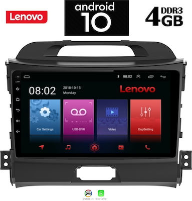 Lenovo Car-Audiosystem für Kia Sportage 2010-2015 (Bluetooth/USB/AUX/WiFi/GPS) mit Touchscreen 9" LENOVO SSX9827_GPS