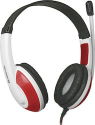 Defender Warhead G-120 Over Ear White/Red