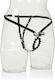 Calexotics Rechargeable Lovers Thong With Pleasure Beads Женски Секси Прашка с отворена пикантност Black