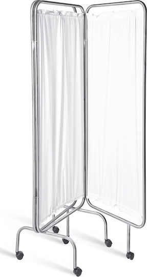 +DM Παραβάν 2φυλλο 120x170 cm Χρώμιο D-82