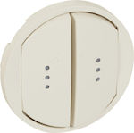Legrand Celiane Lighting Front Plate Switch Beige 066211