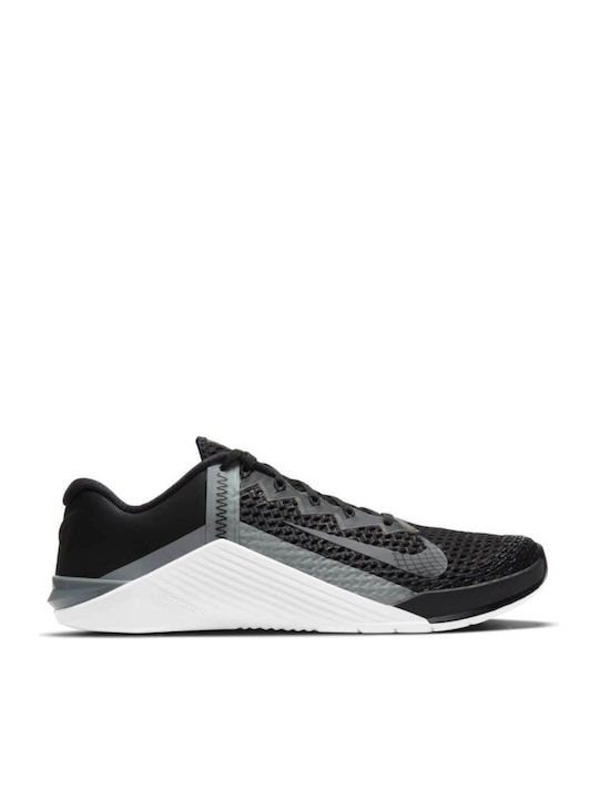 Nike Metcon 6 Ανδρικά Αθλητικά Παπούτσια για Προπόνηση & Γυμναστήριο Black / White / Particle Grey / Iron Grey