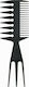 Sibel 3-Way Styling Comb Πιρούνα Μαλλιών Μαύρη