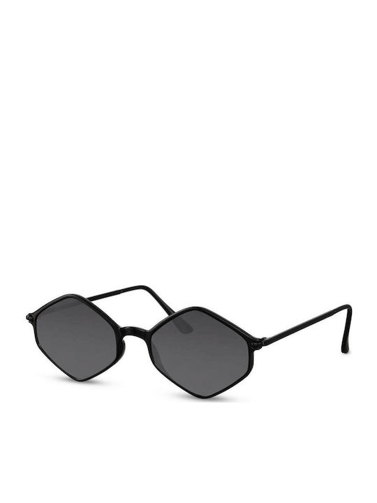 Solo-Solis Sunglasses with Black Metal Frame and Black Lens NDL2368