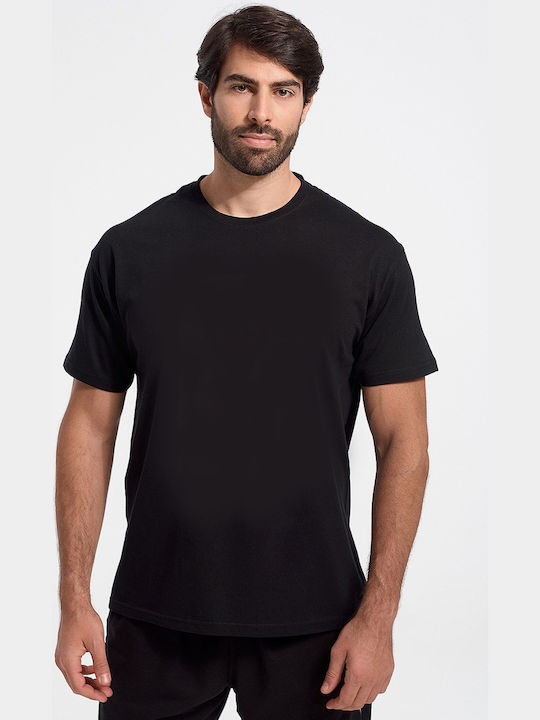 JHK TSRA-150 Ανδρικό Διαφημιστικό T-shirt Κοντομάνικο σε Μαύρο Χρώμα