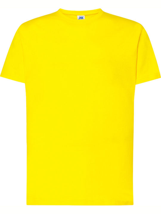 JHK Men's Short Sleeve Promotional T-Shirt Yellow