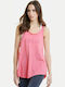 BodyTalk 1211-900821 Women's Athletic Cotton Blouse Sleeveless Pink