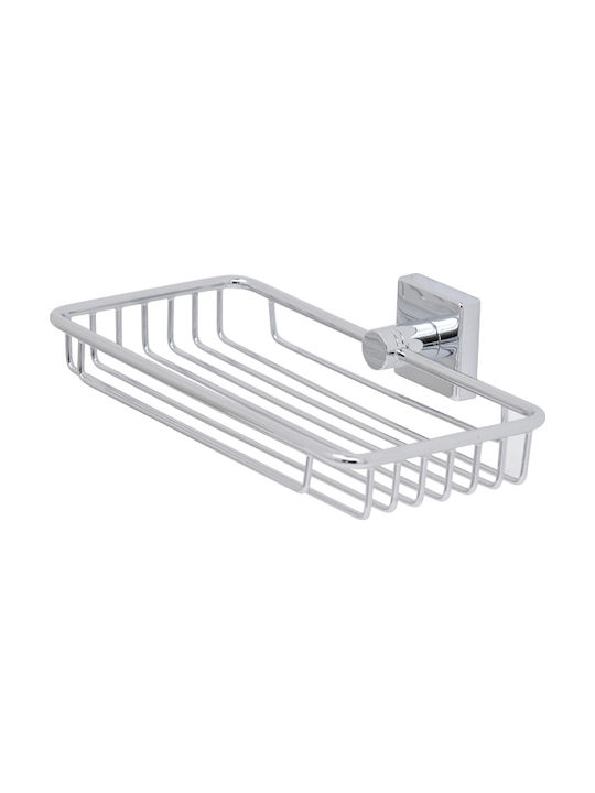 Kolossos Emily Spuare Cromo 144510 Wall-mounted Sponge Holder Inox Silver