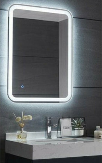 Gloria Rolan Ορθογώνιος Led Αφής 60x80cm