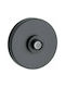 Wenko Vacuum-Loc Single Wall-Mounted Bathroom Hook ​6x6cm Black 238911121