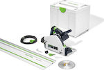 Festool TS 55 FEBQ-PLUS-FS Βυθιζόμενο Δισκοπρίονο 1200W με Ρύθμιση Ταχύτητας και με Σύστημα Αναρρόφησης