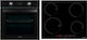 Davoline DSBO 8004 + IND 7204 Φούρνος άνω Πάγκου 72lt με Επαγωγικές Εστίες Π59.4εκ. Μαύρος