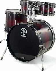 Yamaha Live Custom Hybrid Rock Drum Set Red