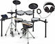 Millenium Elektronische Drumsets MPS-750 in Schwarzes Farbe mit Hocker, Mit Kopfhörern & Mit Baguettes