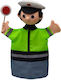 Moravska Puppet Glove Police Officer