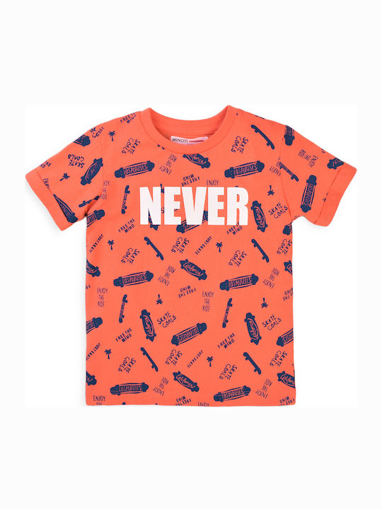 Kids' T-shirt Orange Never