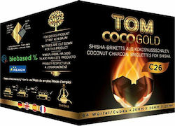 Tom Coco Gold 26mm Καρβουνάκια Ναργιλέ Tom Coco Gold 26mm Καρβουνάκια Ναργιλέ